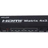 PremiumCord HDMI maticový prepínač 4:2, so zvukom, rozlíšenie 4Kx2K