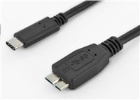 Kábel USB PREMIUMCORD 3.1 konektor C/male - USB 3.0 konektor Micro-B/male, 0.6m