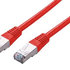 C-TECH kabel patchcord Cat5e, FTP, červený, 0,5m