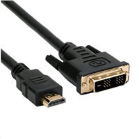 Kábel C-TECH HDMI-DVI, M/M, 1,8 m