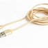 GEMBIRD Kábel CABLEXPERT USB A samec/Micro B samec 2.0, 1,8 m, opletené, zlaté, blister