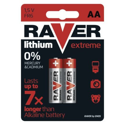 GP BATERIE Lithiová baterie RAVER 2x AA