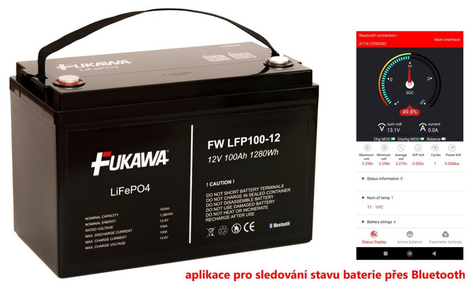 FIAMM FUKAWA LFP100-12 LiFePo4 (12,8V 100Ah Bluetooth)