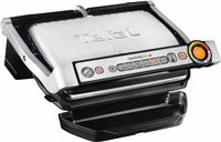 Tefal GC712D34 elektrický gril OptiGrill+ Inox, 2000 W, 6 programů, termostat, tác na šťávu, stříbrný / černý