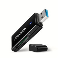 AXAGON CRE-S2N, USB-A 3.2 Gen 1 - SUPERSPEED čítačka kariet, 2-slot & lun SD/microSD, podpora UHS-I