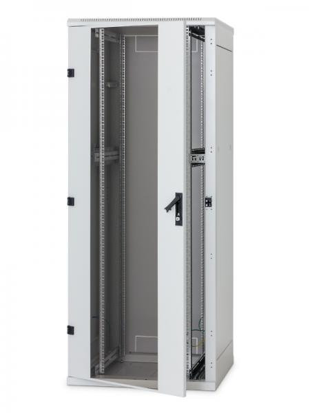 TRITON Stojanový rozvádzač 15U (š) 600x (h) 1000, sklenené dvere