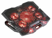 Chladiaca podložka EVOLVEO Ania 5R, chladiaci stojan pre notebook, červené podsvietenie