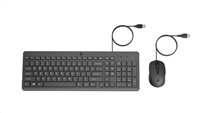 Kombinácia káblovej myši a klávesnice HP 150