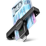 AXAGON CRE-SMPC, USB-C PocketReader čítačka kontaktných kariet Smart card (eObčanka, eID klient)