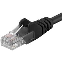 PREMIUMCORD Patch kabel UTP RJ45-RJ45 level CAT6, 1,5m, černá