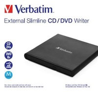 VERBATIM Slimline CD/DVD Writer USB externá mechanika - bez NERO