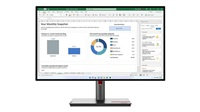 Monitor LENOVO LCD ThinkVision P24q-30-23.8" IPS,matný,16:9,2560x1440,178/178,6ms,300cd,1000:1,DP,HDMI,PIVOT,VESA,3r