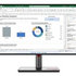 Monitor LENOVO LCD ThinkVision P24q-30-23.8" IPS,matný,16:9,2560x1440,178/178,6ms,300cd,1000:1,DP,HDMI,PIVOT,VESA,3r