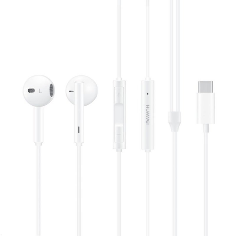 Slúchadlá Huawei In-ear slúchadlá CM33, USB-C, biele