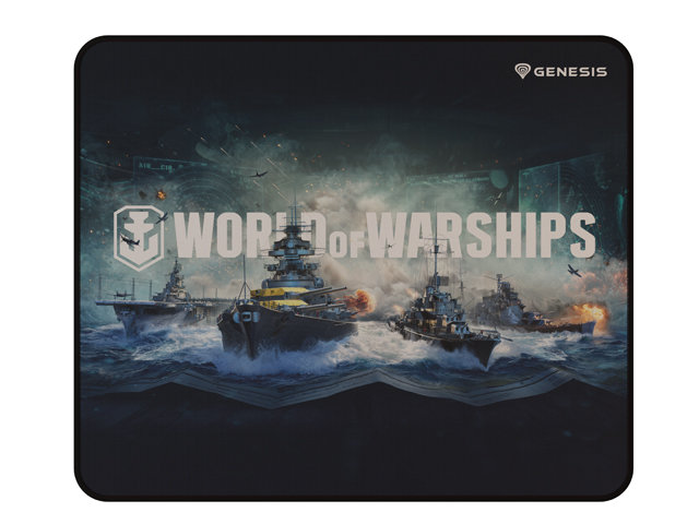 Podložka pod myš Herná podložka pod myš Genesis CARBON 500 WORLD of WARSHIPS ARMADA, M 30x25cm