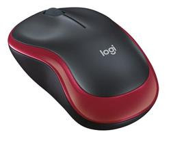 Bluetooth optická myš Logitech M185 nano/Kancelárska/Optická/1 000 DPI/Bezdrôtová USB/Červená
