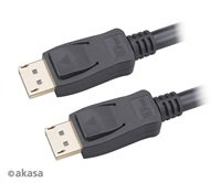 Kábel AKASA DisplayPort na DisplayPort 8K@60Hz, v1.4, 5m