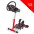Wheel Stand Pro, stojan na volant a pedále pre Thrustmaster SPIDER, T80/T100,T150,F458/F430, červený