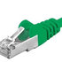 PREMIUMCORD Patch kábel CAT6a S-FTP, RJ45-RJ45, AWG 26/7 2m zelený