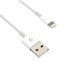Kábel C-TECH USB 2.0 Nabíjací a synchronizačný kábel Lightning (IP5 a vyšší), 1 m, biely