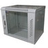 LEXI-Net 19" nástěnný rozvaděč 9U 600x450, nosnost 60 kg, skleněné dveře, rozložený, šedý