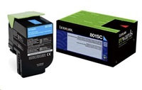 LEXMARK Cyan toner 802SC pre CX310/410/510 z programu Lexmark Return (2 000 strán)