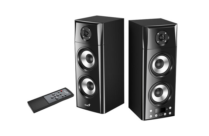 Reproduktory GENIUS  SP-HF2800 BT/ 2.0/ 60W/ Dřevěné/ Bluetooth/ USB/ dálkové ovládání