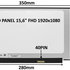SIL LCD PANEL 15,6" FHD 1920x1080 40PIN MATNÝ IPS 144HZ / BEZ ÚCHYTŮ