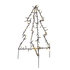 EMOS LED vianočný stromček kovový, 50 cm, vonkajší aj vnútorný, teplá biela