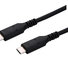 C-TECH kabel USB 4.0, Type-C (CM/CM), PD 100W, 40Gbps, 0,5m, černý
