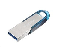 SanDisk Ultra Flair/128GB/USB 3.0/USB-A/Modrá