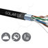 Inštalačný kábel Solarix outdoor FTP, Cat5E, drôt, PE, krabica 305m SXKD-5E-FTP-PE
