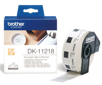 BROTHER DK-11218 (papierové / okrúhle, priemer 24 mm -1000ks)