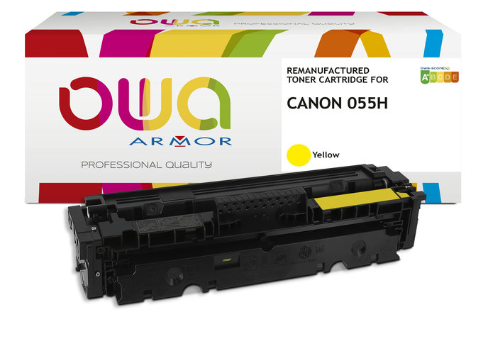 OWA Armor toner kompatibilný s Canon CRG-055H Y, 5900st, žltá/yellow