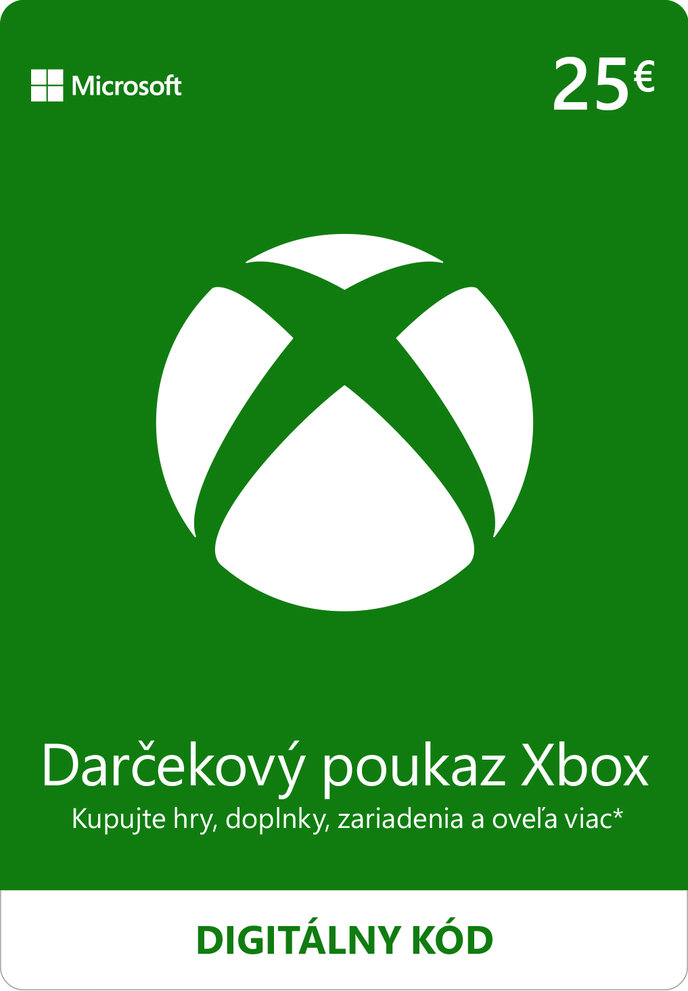 MICROSOFT ESD XBOX - Dárková karta Xbox 25 EUR