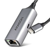 AXAGON ADE-TXPD, USB-C 3.2 Gen 1 - Gigabit Ethernet sieťová karta, Asix AX88179, PD 100W, auto inštal