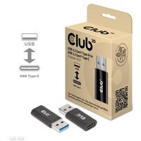 CLUB 3D Adaptér Club3D USB 3.2 Gen1 typu A na USB 3.2 Gen1 typ C (M/F), čierna