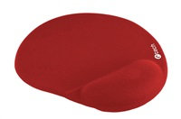 Podložka pod myš Podložka pod myš gélová C-TECH MPG-03, červená, 240x220mm