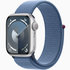Apple Watch S9/45mm/Silver/Šport Band/Winter Blue