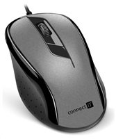 Optická myš CONNECT IT Optická myš, USB, sivá
