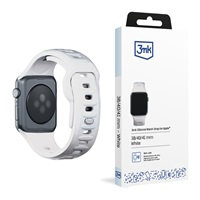 3mk Silicone Watch Strap pro Apple 38/40/41 mm White