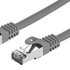 C-TECH kabel patchcord Cat7, S/FTP, šedý, 15m