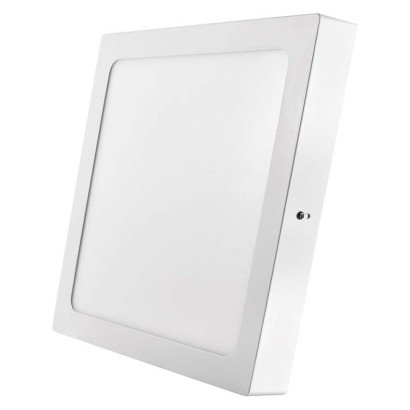 EMOS LED panel 300×300, štvorcový prisadený biely, 24W teplá b.