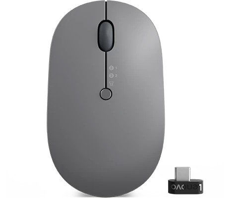 Bluetooth optická myš Lenovo Go/Kancelárska/Optická/USB + Bluetooth/Čierna