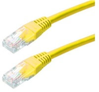 XtendLan patch kábel Cat5E, UTP - 1m, žltý (predaj po 10 ks)