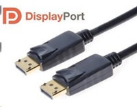 PREMIUMCORD DisplayPort 1.2 pripojovacie káble M/M, pozlátené konektory, 5 m