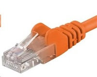 PREMIUMCORD Patch kábel UTP RJ45-RJ45 CAT5e 0.25 m oranžová