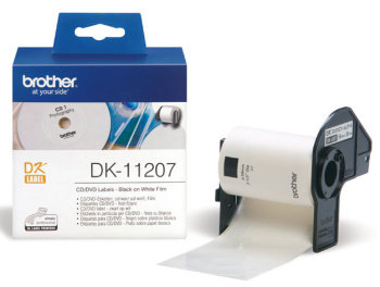 BROTHER DK-11207 (papierové / CD, DVD štítok - 100 ks)