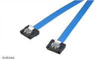 AKASA - Proslim 6Gb/s SATA3 kabel - 30 cm - modrý