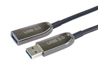 PremiumCord Optický predlžovací kábel AOC USB 3.0 A/muži - A/ženy, 15m